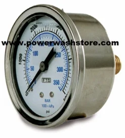 Back Mount Gauge - 5000 Psi #3138