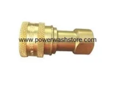Double Shut Off Quick Connect Coupler - Brass 1/4" FPT #1672