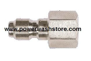 Hansen Stainless Steel - 1/4" FPT Quick Connect Plug #1870 1 Hansen Stainless Steel - 1/4" FPT Quick Connect Plug #1870