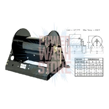 Hosetract Low - Pro Series Reels - 225' #1782 (M15-5 LOW PRO) 1 Hosetract Low - Pro Series Reels - 225' #1782 (M15-5 LOW PRO)