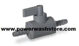Plastic Ball Valve With Barbs 1/4" #3025 2 Plastic Ball Valve With Barbs 1/4" #3025 - Image 2