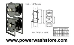 Hosetract Stack Frame - 150' GH #1779 (SFM25-10) -Summit Store StackableFrameHoseReel 150ftGHNo1779